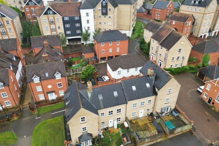 Aerial view of City of Colchester