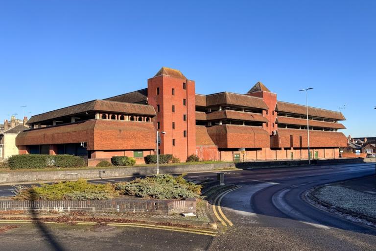 A photo of St John's Car Park with Southway in the foreground