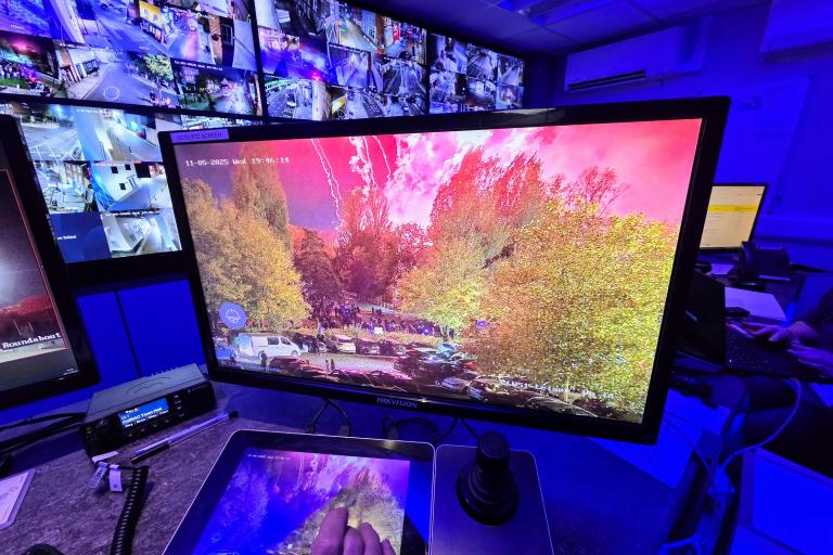 A view of Colchester Amphora's CCTV monitoring centre