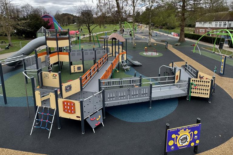 The new playground in Castle Park, Colchester.