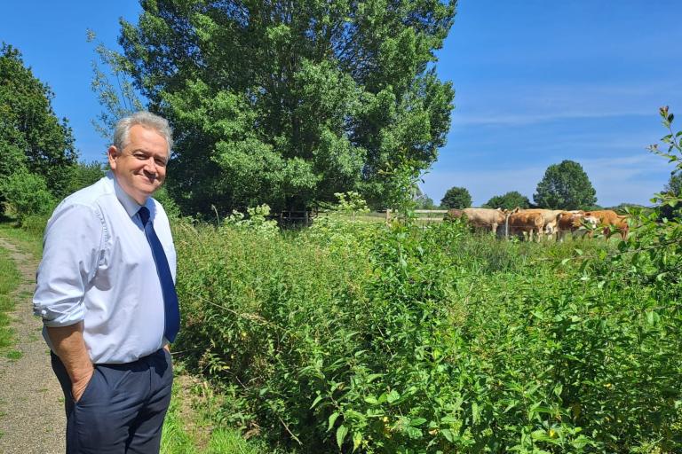 Cllr Paul Dundas at Cymbeline Meadows