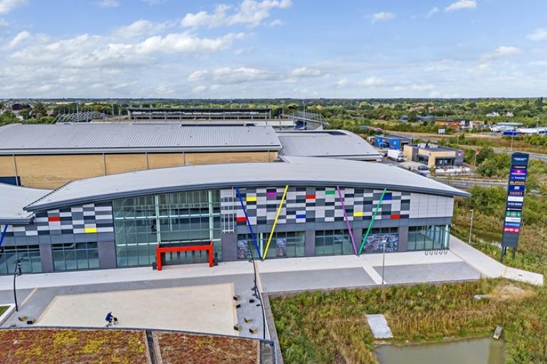 An aerial view of Colchester Leisure Park
