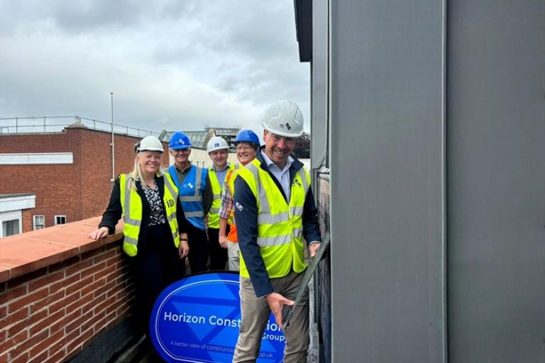 Colchester's £6m Digital Forum reaches major milestone with topping out ceremony
