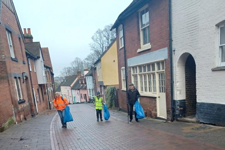 Colchester’s Dutch Quarter gets a winter clean-up boost!