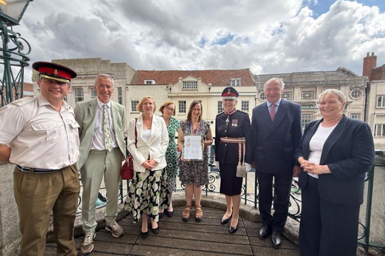 Council honoured at Ministry of Defence Employer Recognition Scheme Gold Award revalidation ceremony