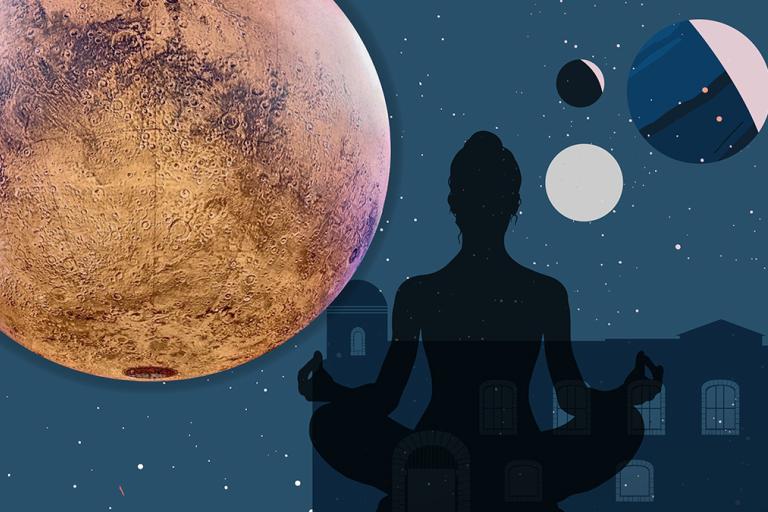 Experience Cosmic Calm: Yoga Under Mars at Colchester Castle