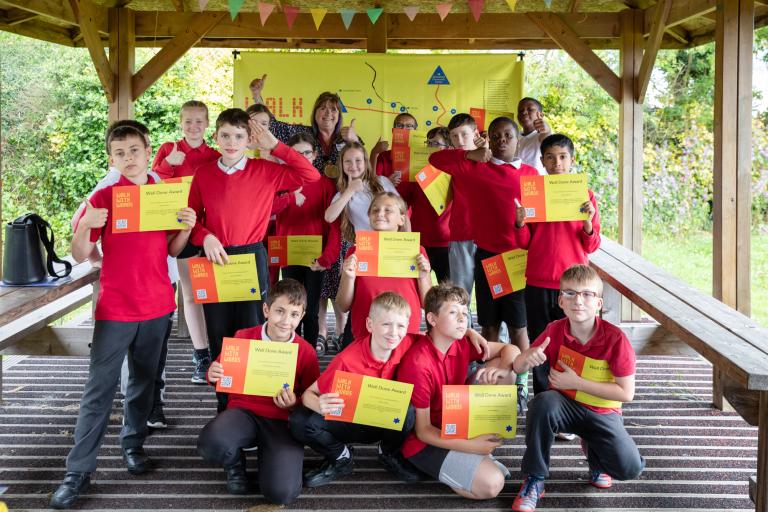 Hazelmere Junior School hosts workshop for "Walk With Words" project