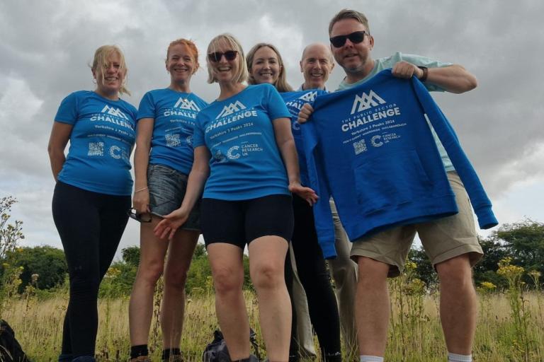 Local health and wellbeing team tackle the Yorkshire three peaks for cancer charity