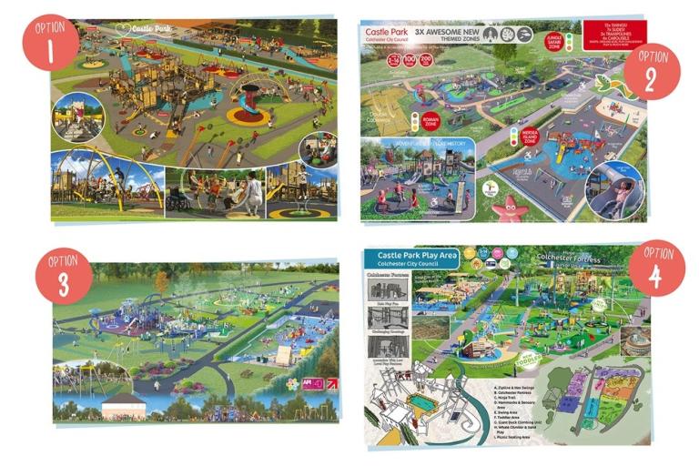 Residents invited to vote for their favourite Castle Park playground design