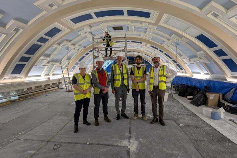 Restoration of Moot Hall ceiling nears completion after major heritage works