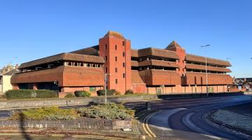 A photo of St John's Car Park with Southway in the foreground
