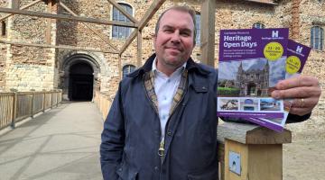 Cllr Darius Laws at Colchester Castle