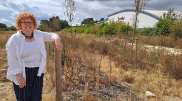 Councillor Alison Jay at the Northern Gateway site that has been sold to Lidl GB