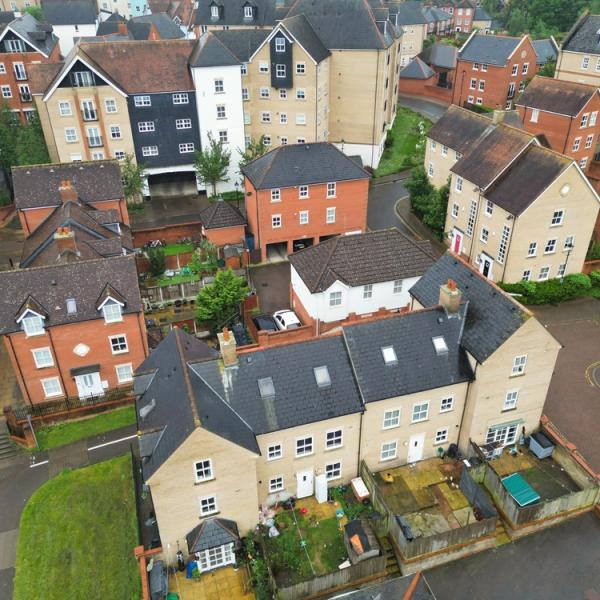 Aerial view of City of Colchester