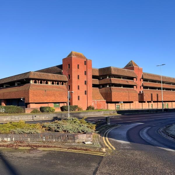 A photo of St John's Car Park with Southway in the foreground