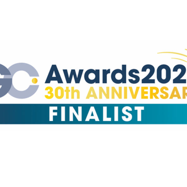 “Logo for the LGC Awards 2026 30th Anniversary. The design features the text ‘LGC Awards 2026’ in dark blue, ‘30th Anniversary’ in gold, and a gold star graphic with three trailing lines. Below is a blue gradient banner with the word ‘Finalist’ in white capital letters.”