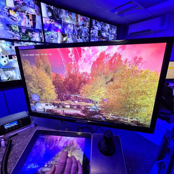 A view of Colchester Amphora's CCTV monitoring centre