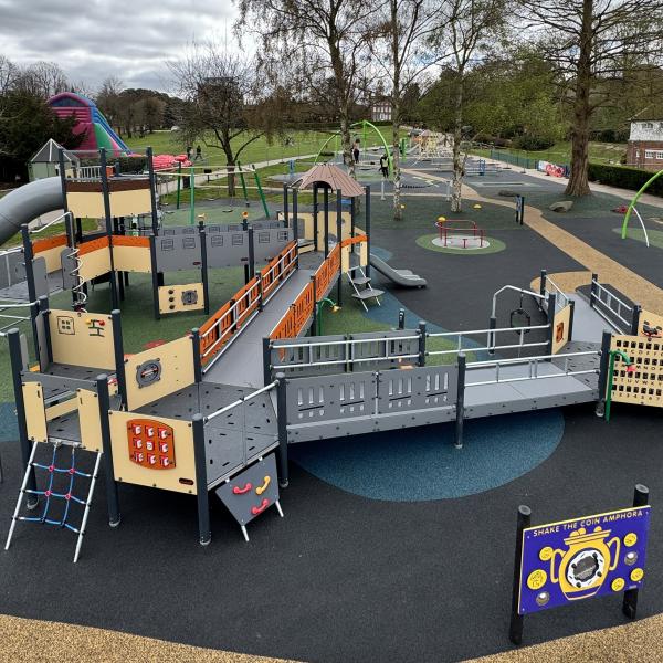 The new playground in Castle Park, Colchester.