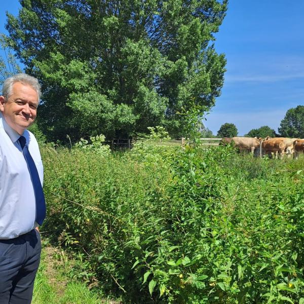 Cllr Paul Dundas at Cymbeline Meadows