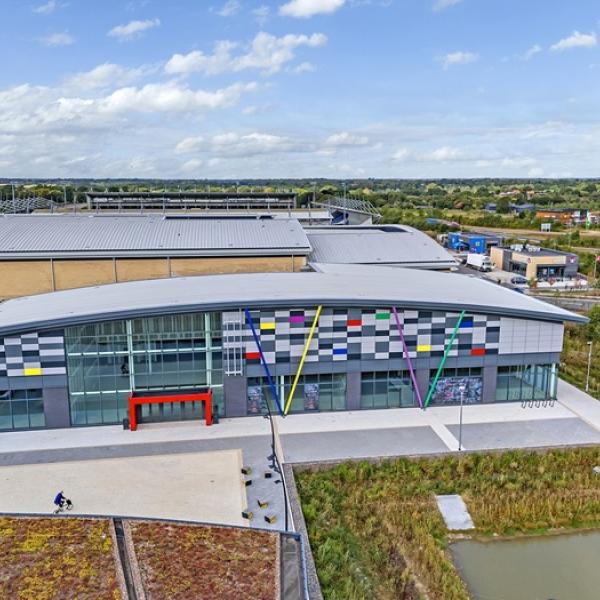 An aerial view of Colchester Leisure Park