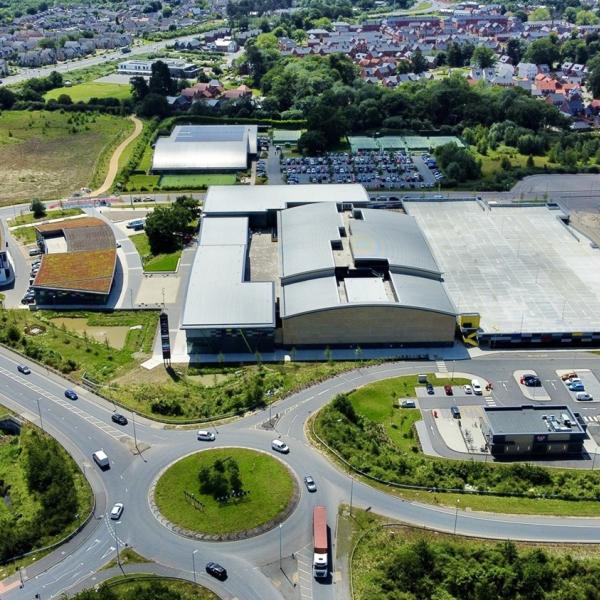 An aerial view of Colchester Leisure Park