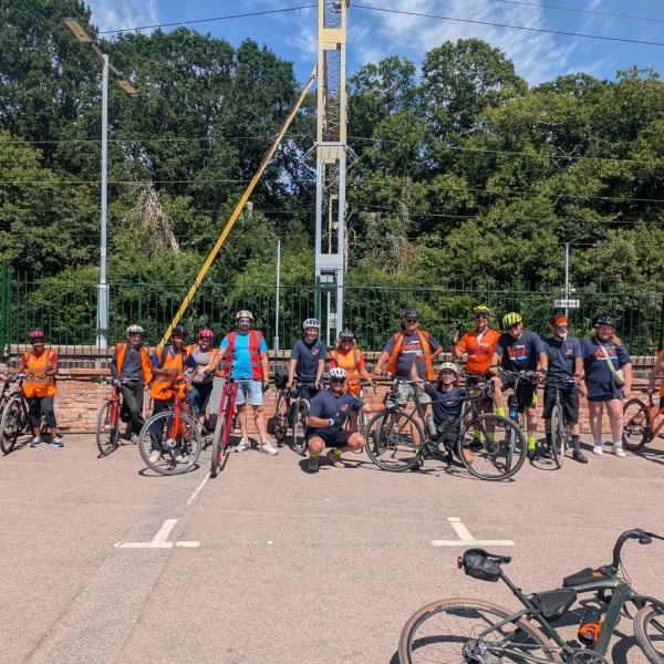 A group of Essex Pedal Power riders