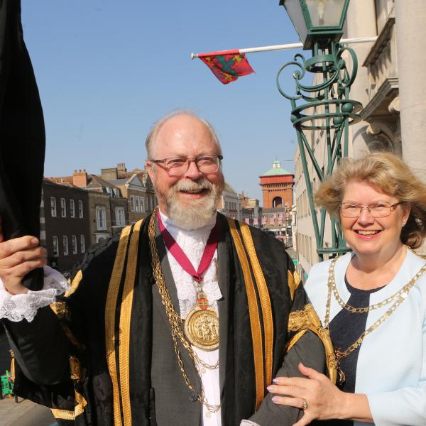 The Mayor and Mayoress of Colchester, Cllr Andrew Ellis and Nicky Ellis