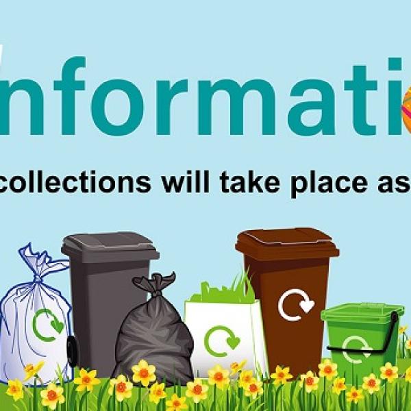 Bin collections over Easter have no changes