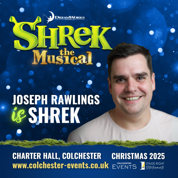 Colchester’s Joseph Rawlings to star as Shrek in Charter Hall’s festive musical