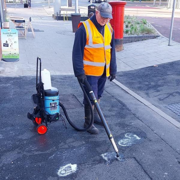 Colchester City Council completes chewing gum cleaning project
