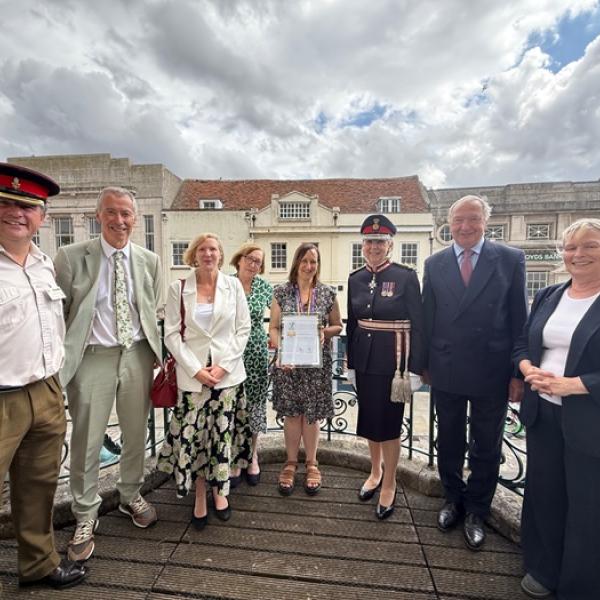 Council honoured at Ministry of Defence Employer Recognition Scheme Gold Award revalidation ceremony