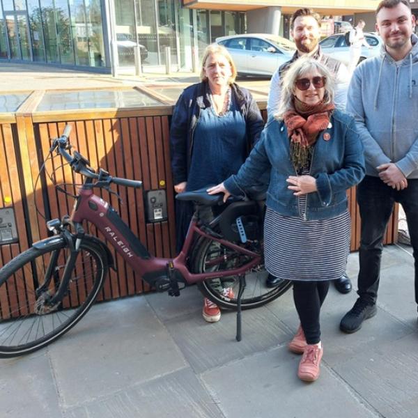 Greater Anglia provides £20k grant for new secure cycle storage lockers at Colchester Town station