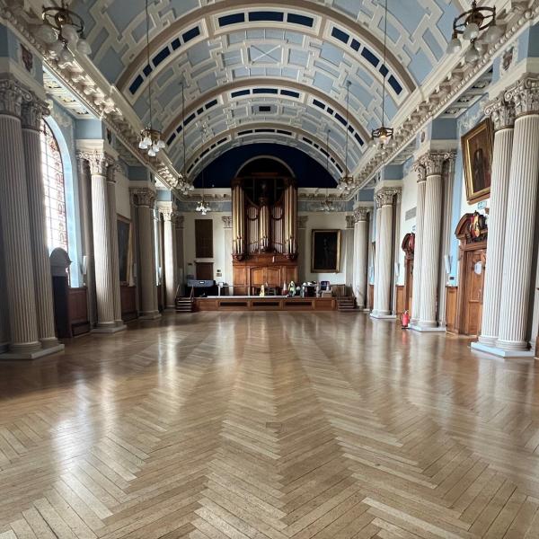 Restoration of Moot Hall ceiling completed – landmark civic space set to reopen