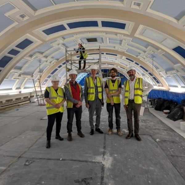 Restoration of Moot Hall ceiling nears completion after major heritage works